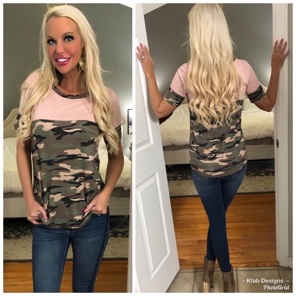 Tops - 🥰LAST 1! Blush Camo Super Soft Tunic!